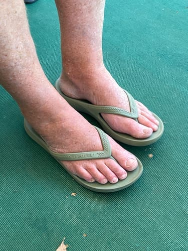 Customer photo review of Coastal Grey - Arch Support Flip Flops