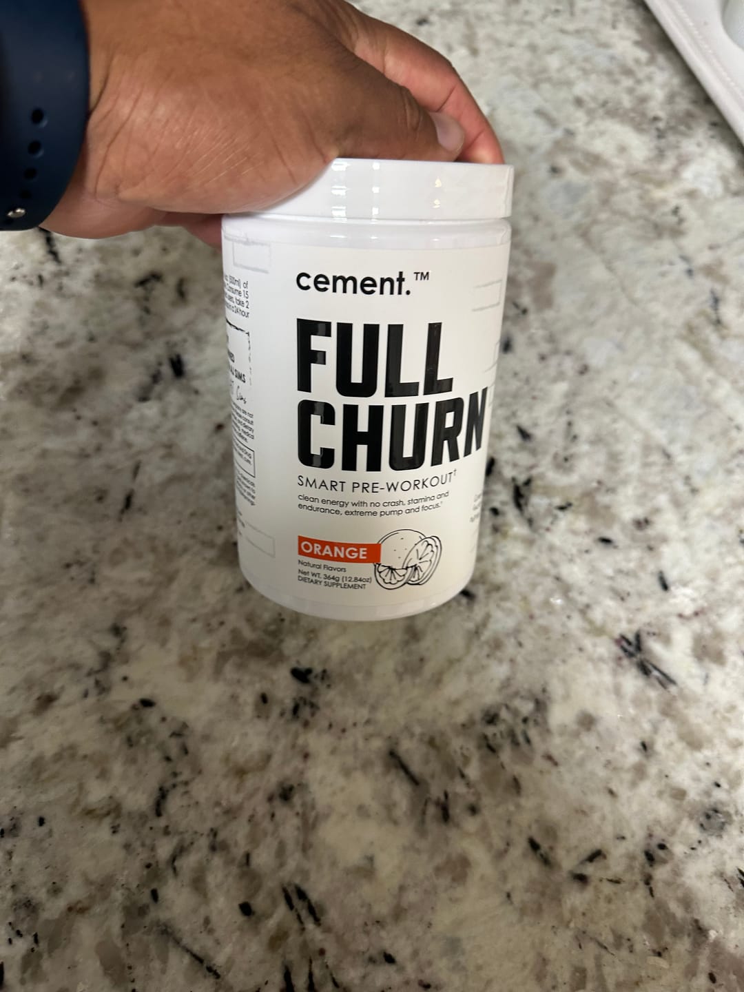 Customer photo review of Cement Factory FULL CHURN Pre Workout - Orange