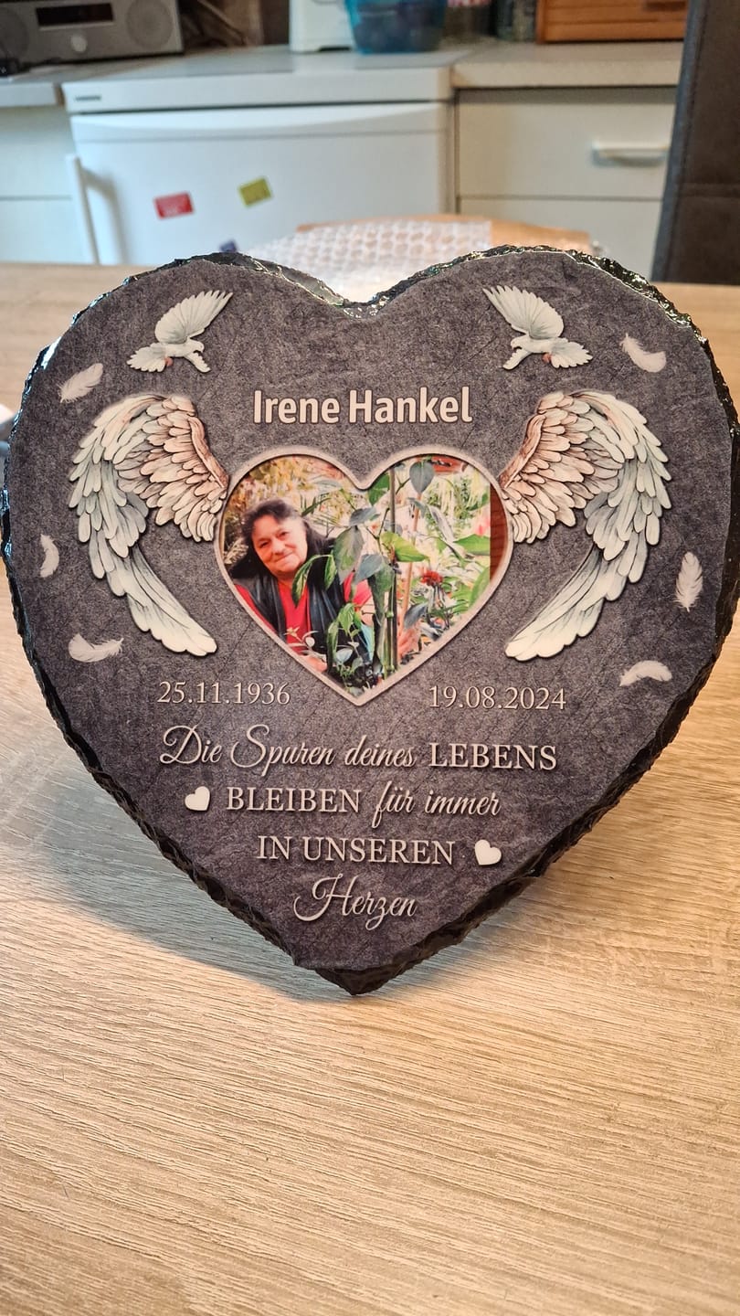 Customer photo review of Für immer - Individuelles Schieferherz