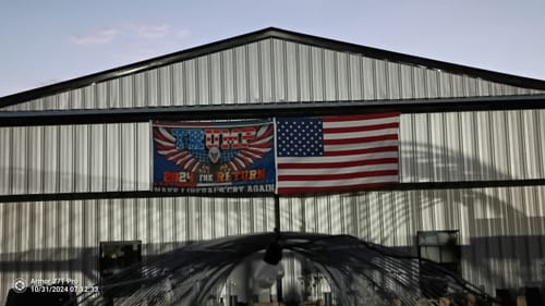 Customer photo review of Ultra Heavy Duty American Flag - 2-ply Polyester - Made In USA