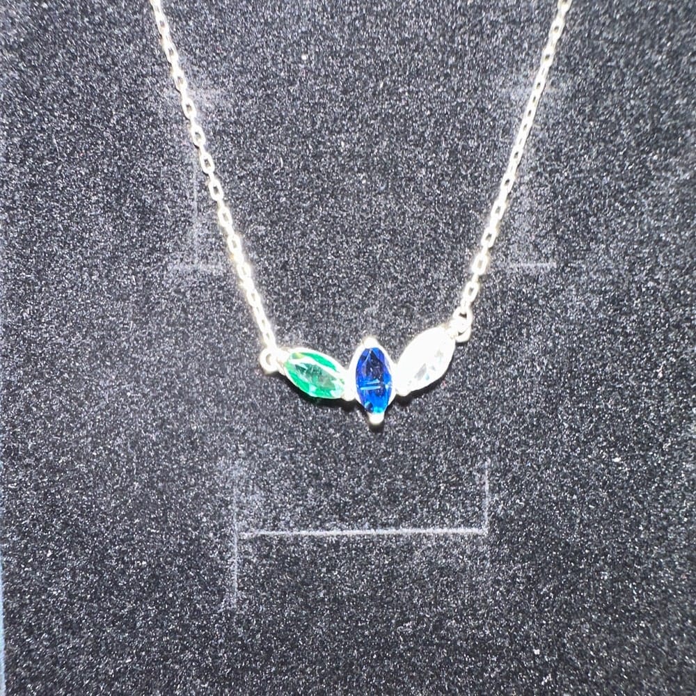 Customer photo review of Mom's Birthstone Necklace
