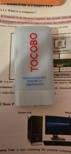 Customer photo review of ستيك واقي الشمس القطني الناعم من توكوبو - 19ج