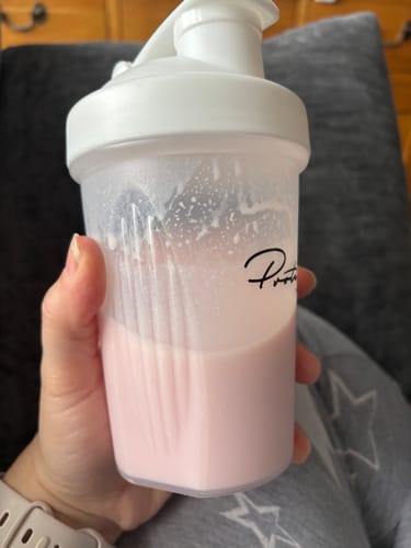Customer photo review of Slim Meal Replacement | 34 Meals + Free Pink Shaker