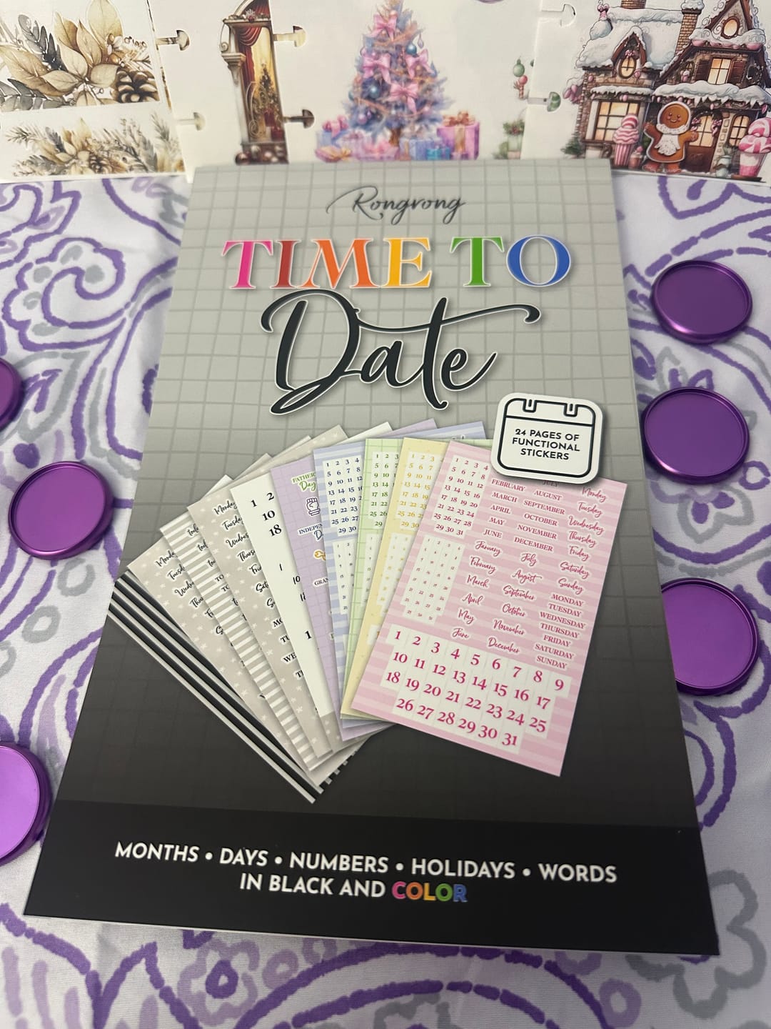 Customer photo review of Time To Date Sticker Book [EVERYDAY]