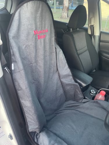 Customer photo review of Car Seat Towel BLUE