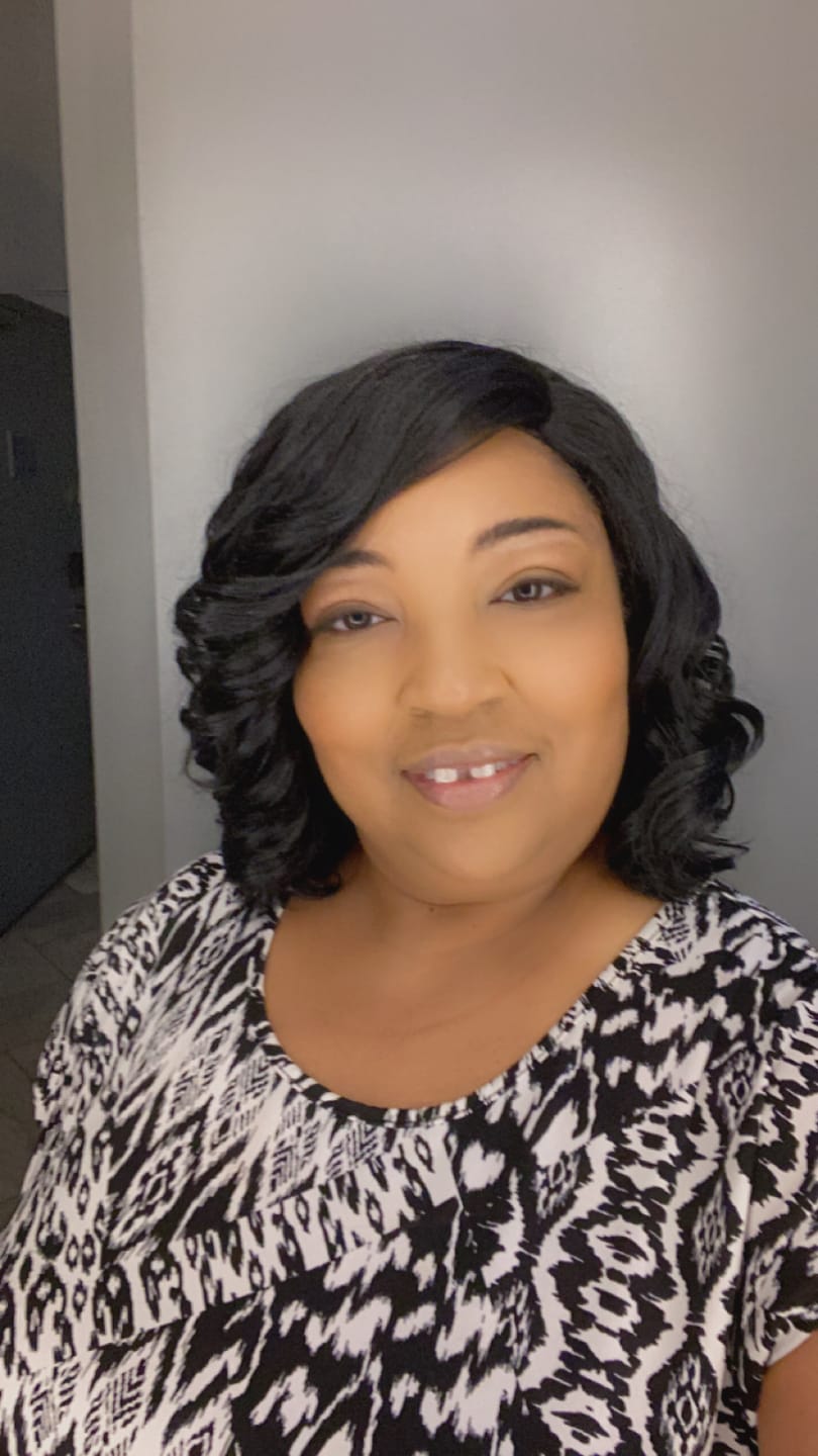 Customer photo review of It's A Wig Dream A Line Synthetic Hair Wig - MAGIC