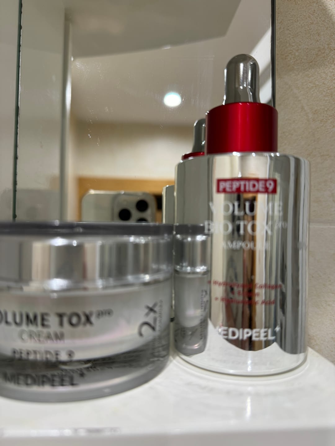 Customer photo review of Peptīdu ampula ar volufilīnu krunciņu novēršanai Medi-Peel Peptide 9 Volume Bio Tox Ampoule Pro