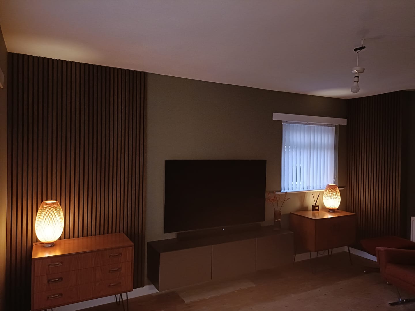 Customer photo review of Wooden Wall Panel | Smoked Oak | Premium 3-sided Wood Veneer