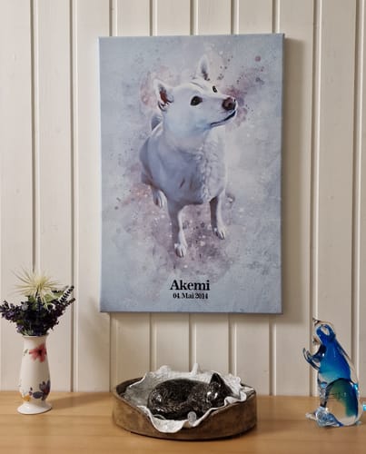Customer photo review of Deine Katze als Aquarell Tierportrait | Geschenk für Katzenliebhaber