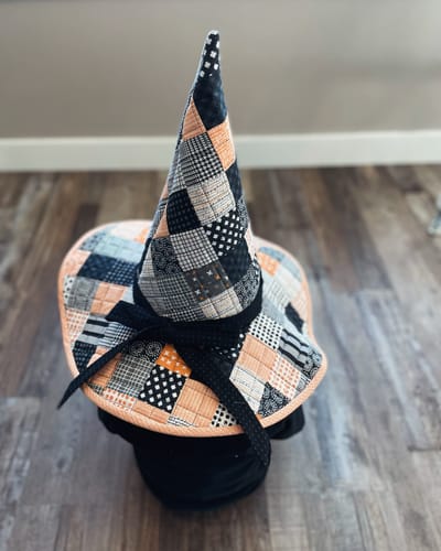 Customer photo review of Spellbound Quilted Witch Hat Sewing Pattern | Digital PDF Pattern