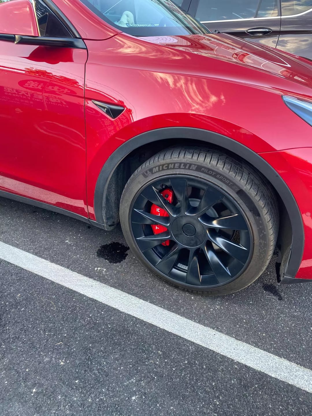 Customer photo review of EVAAM® Caliper Covers (4PCS) for Tesla Model 3