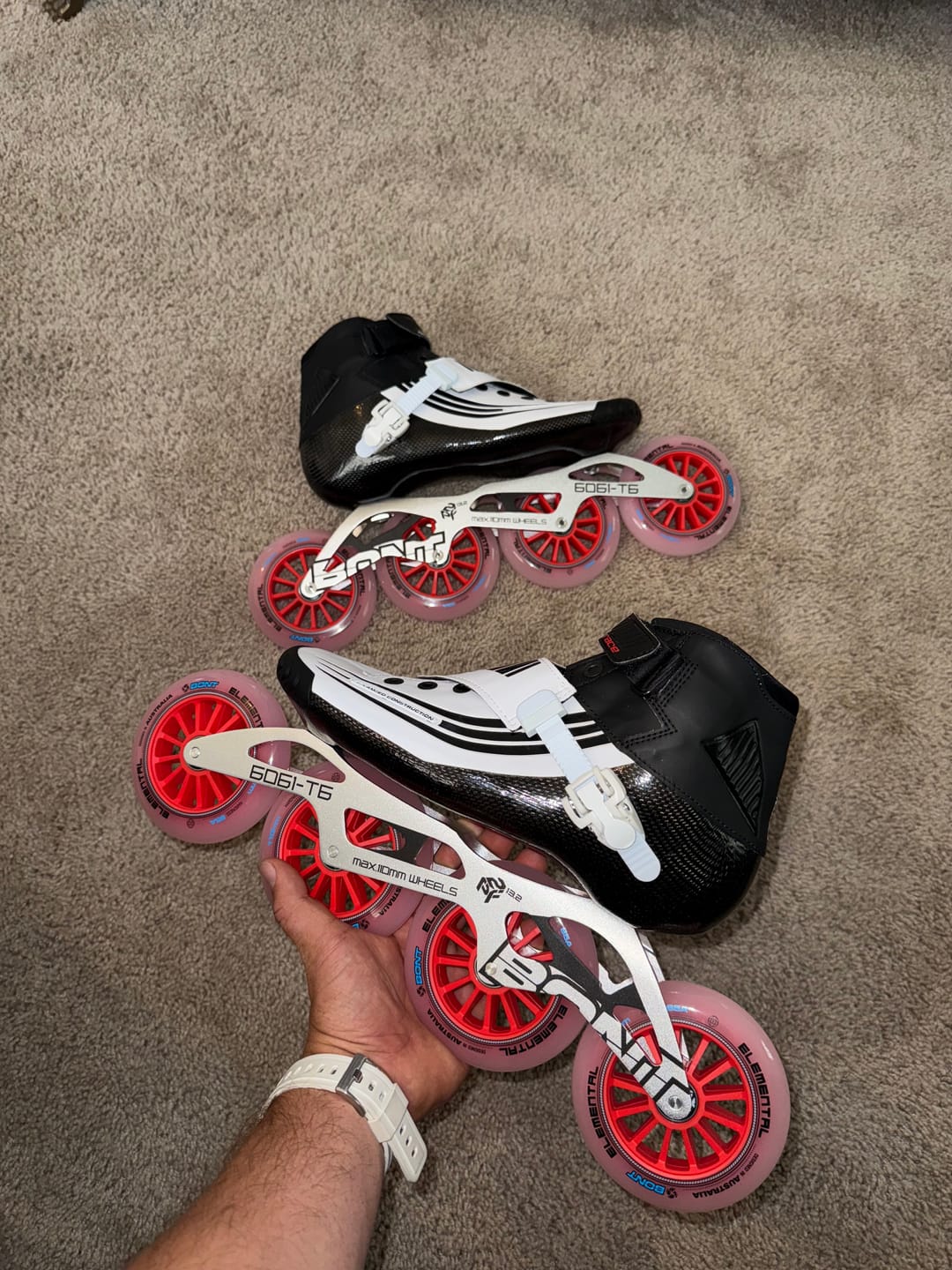 Customer photo review of Elemental Inline Skate Wheel