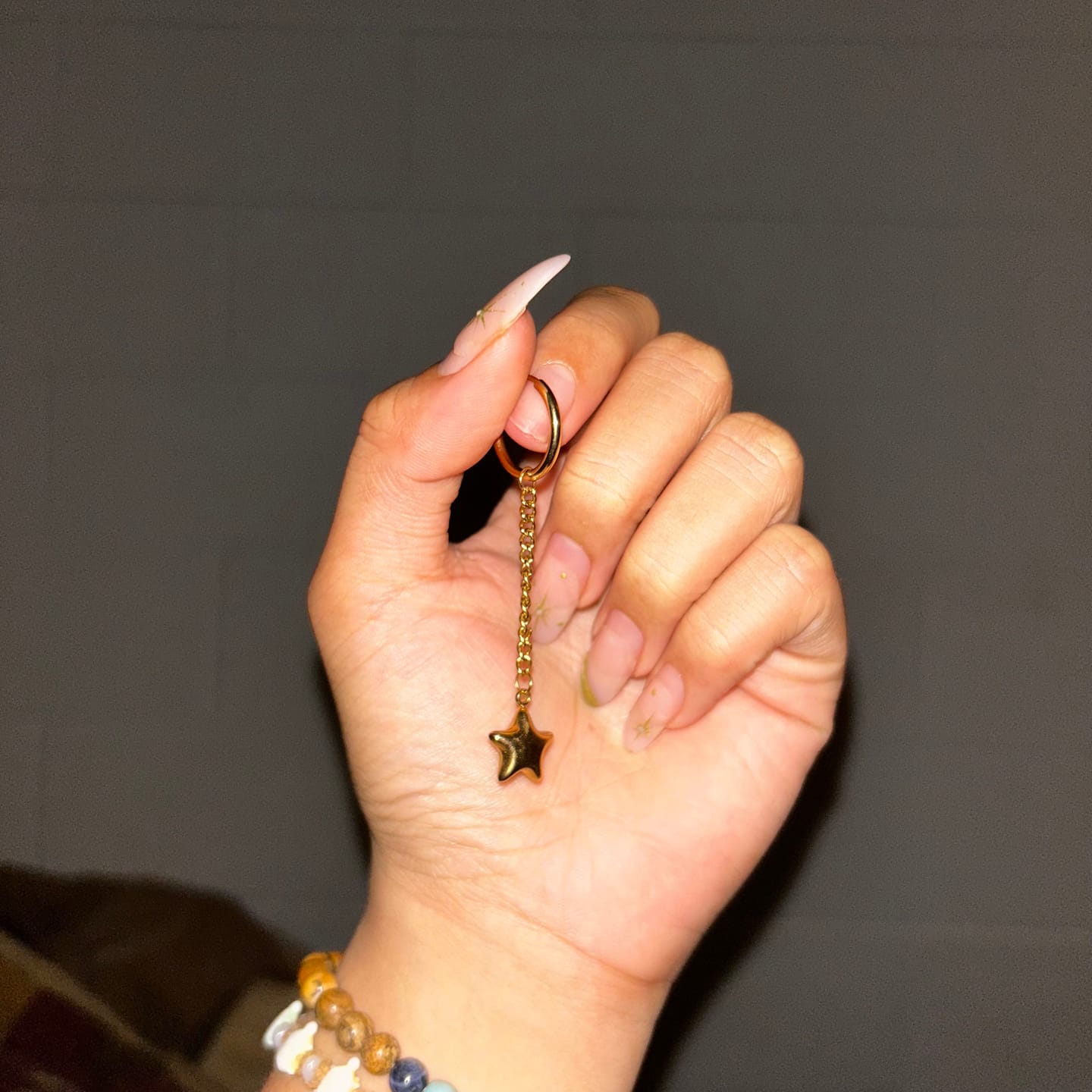 Customer photo review of Puffy Star Chain Charm
