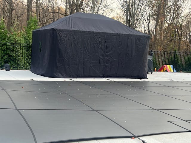 Customer photo review of Shade N' Shelters 12' x 16' Duncan Hardtop Gazebo Winter Cover