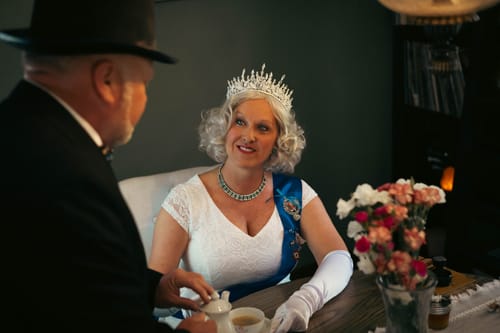 Customer photo review of New York Blue Prescription Colored Contact Lenses