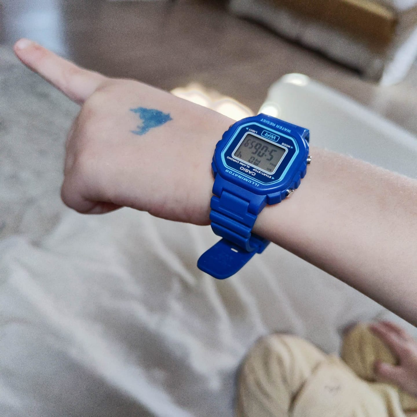 Customer photo review of Reloj Casio Vintage LA-20WH-2ADF Azul