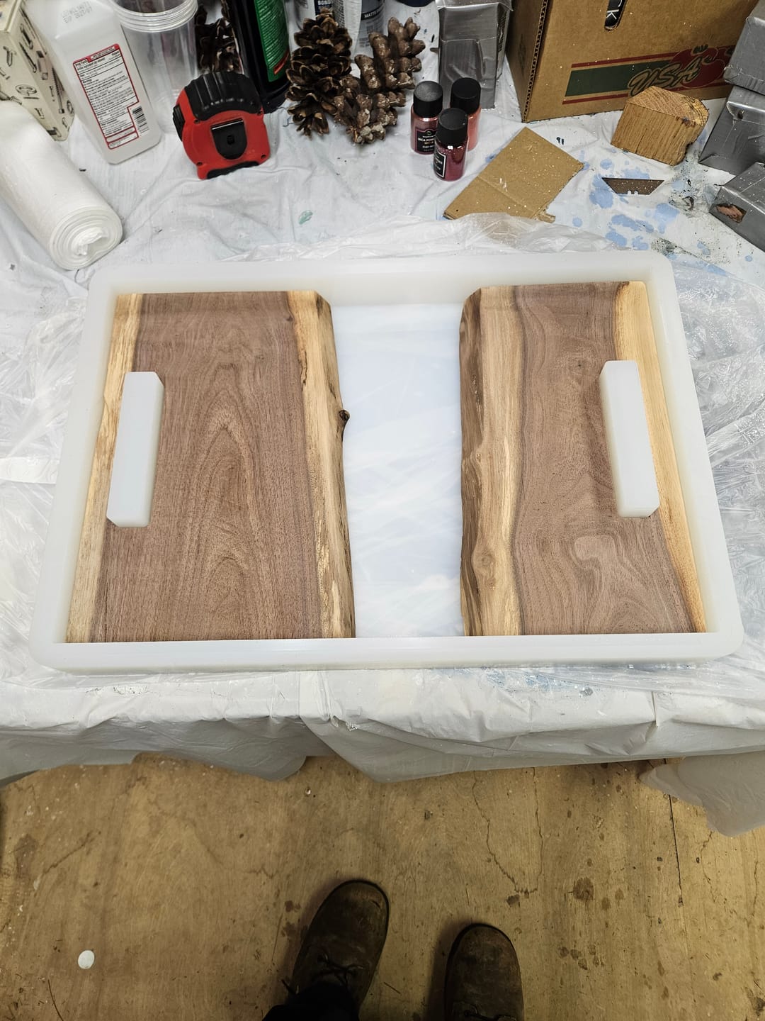 Customer photo review of Reusable Silicone Casting Epoxy Molds