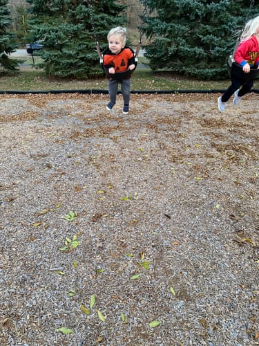 Customer photo review of Life Is Tough Navy Crewneck