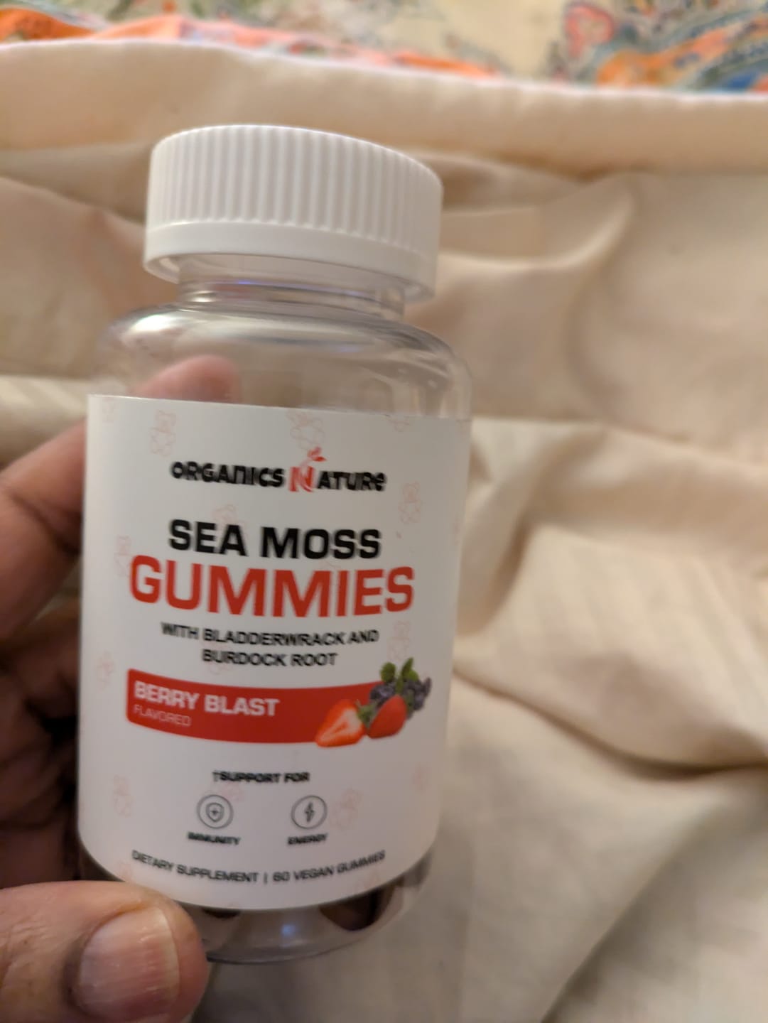 Customer photo review of Irish Sea Moss Gummies With Bladderwrack & Burdock