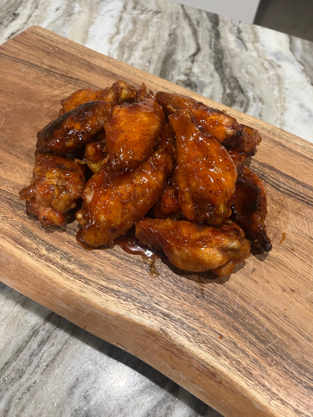 Customer photo review of Wing Night: Smoked & Fried Wing Kit