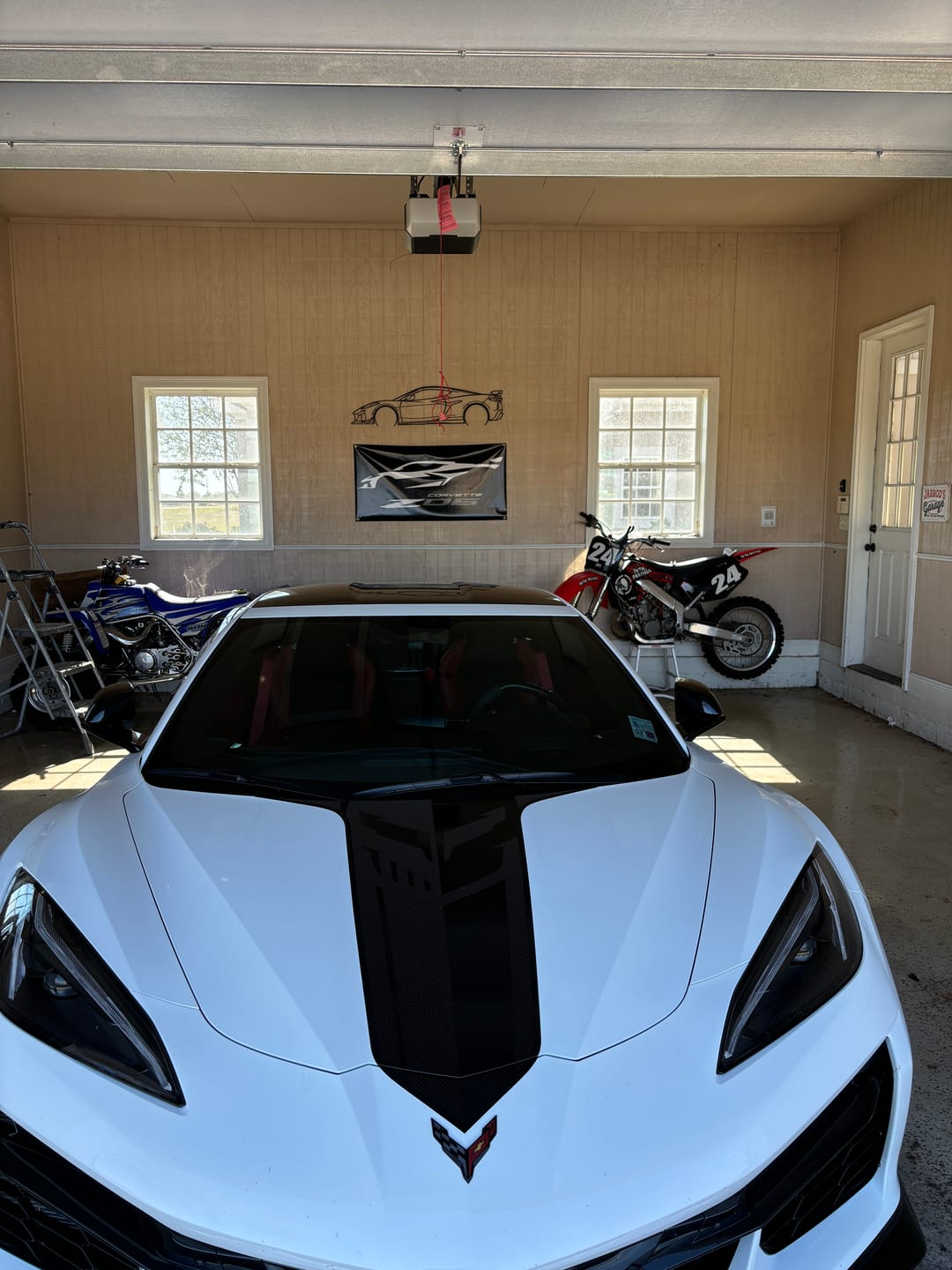 Customer photo review of Corvette C8 Z06 Detailed Silhouette Metal Wall Art