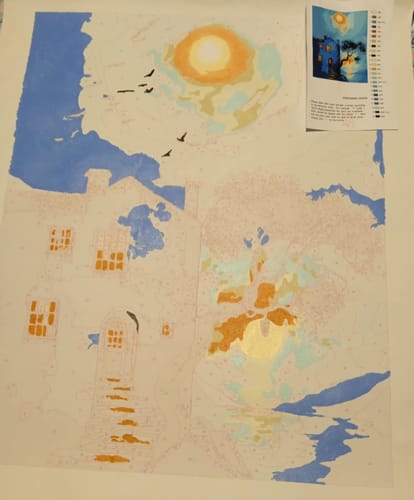 Customer photo review of Pintar por numeros personalizado