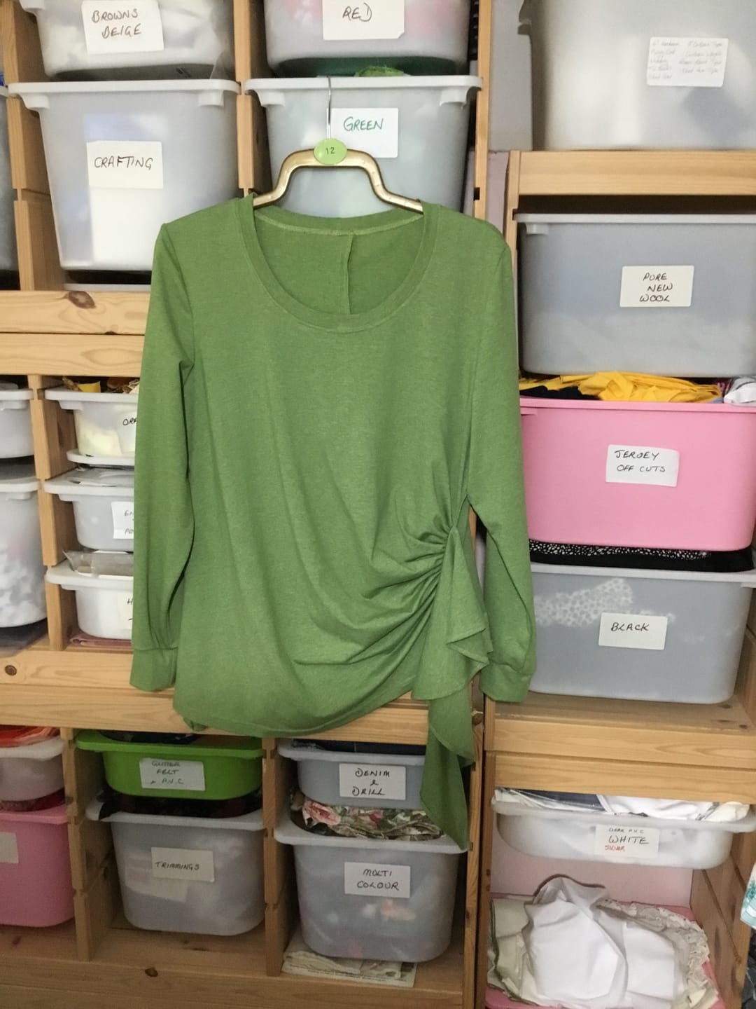Customer photo review of Melange Cotton Jersey Fabric