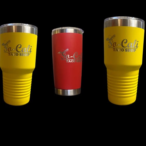 Customer photo review of Bundle (6) Custom Laser Engraved - 20oz Tumblers
