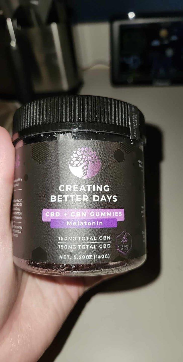 Customer photo review of 300mg Melatonin Gummies - Elderberry