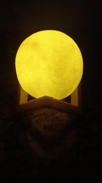Customer photo review of Mystical Moon Lamp