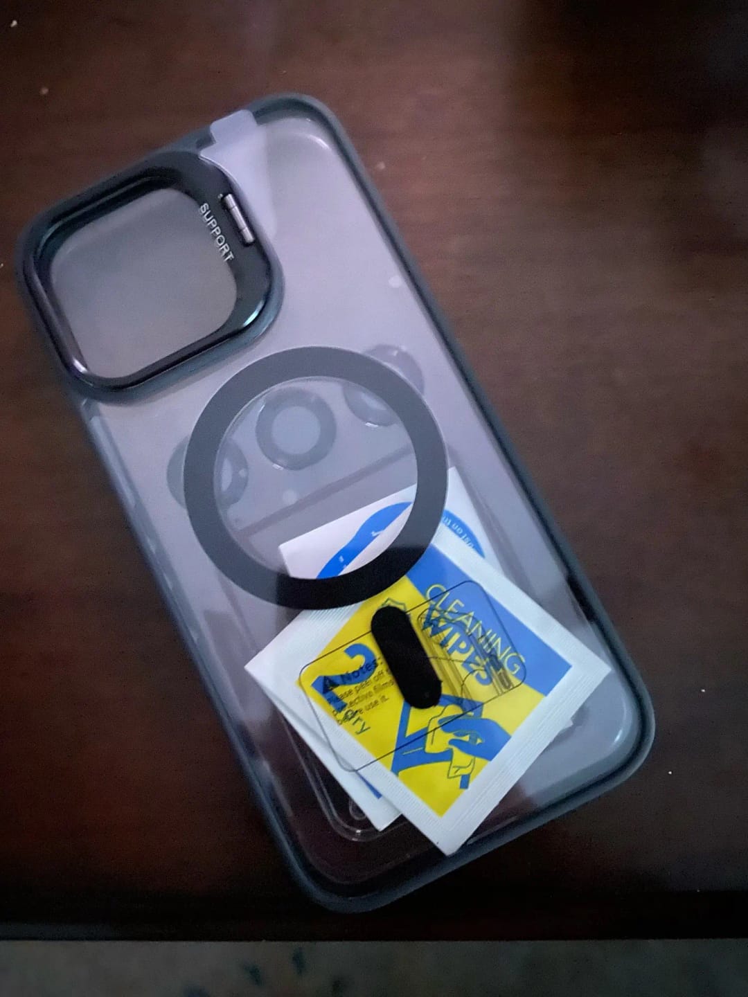 Customer photo review of LuxuryKase LK174 Magnetic Mag-Safe Stand Lens Protector Case Cover For iPhone 13 14 15 16 Plus Pro Max