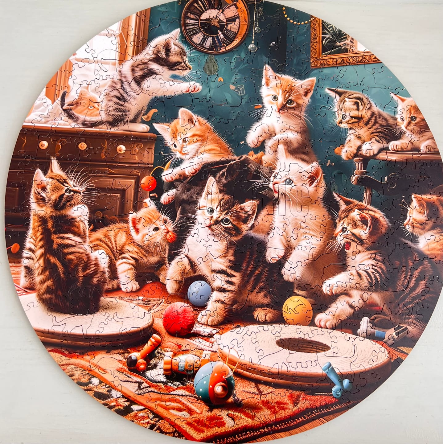 Customer photo review of Playful Kittens - Wooden Puzzle