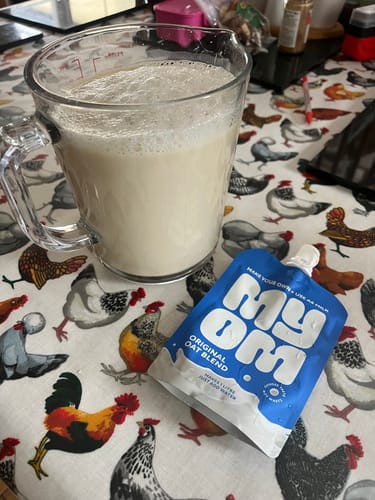 Customer photo review of MYOM Original Oat Drink Blend (4 x 130g - Makes 4 x 1L)