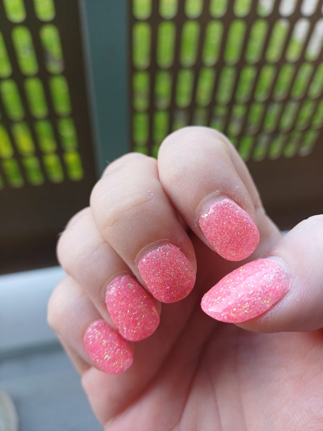 Customer photo review of Sweet Pink Bling Dipping Powder