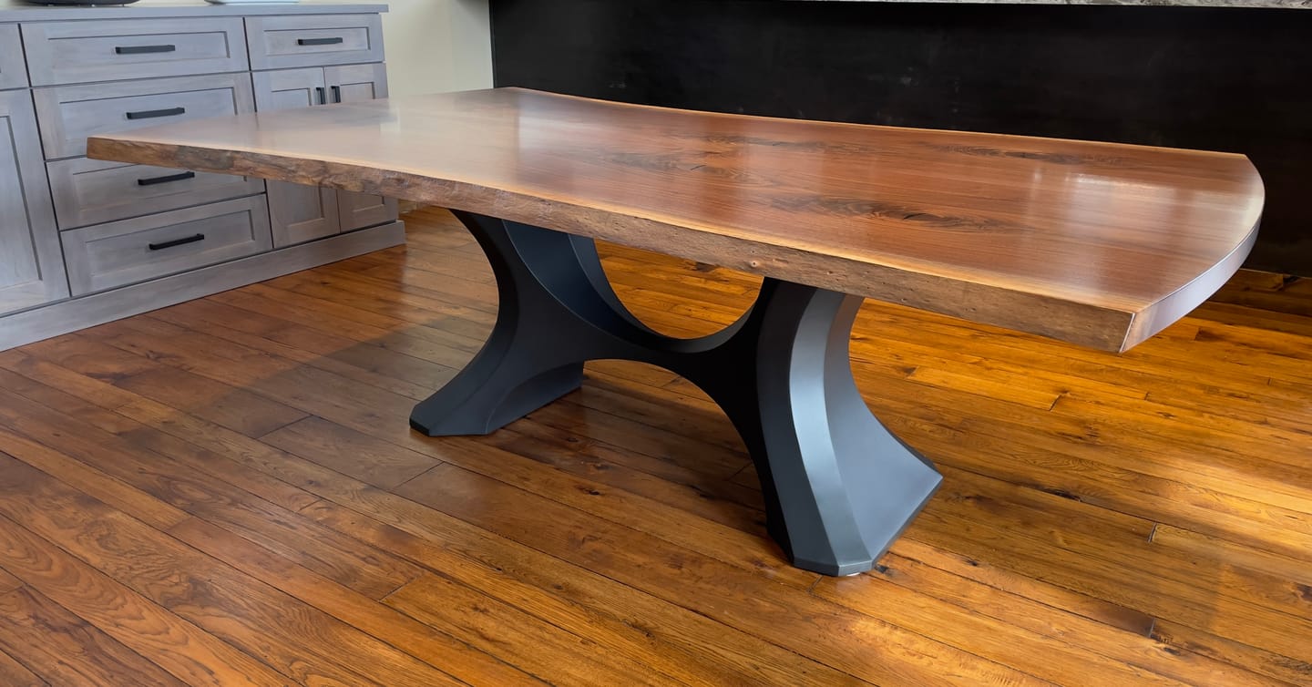 Customer photo review of Dining Table Base 310 Hoshi 28H Heavy Duty Furniture Legs