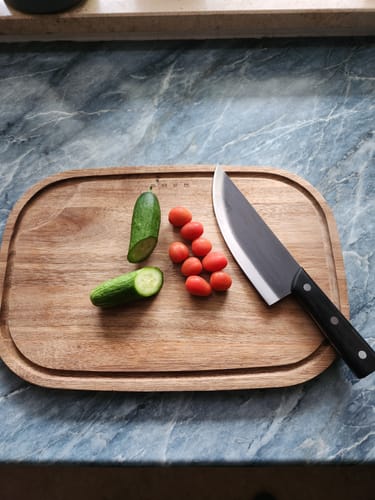 Customer photo review of Handgeschmiedetes Allzweckmesser V2