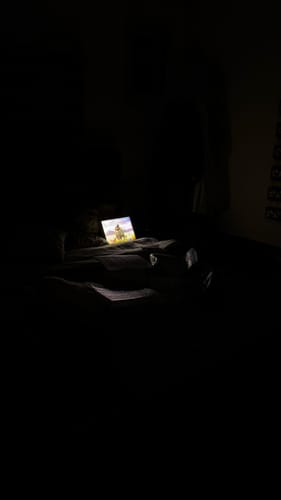 Customer photo review of A O T Series LED Light Painting Anime Photo Frame Wall Art