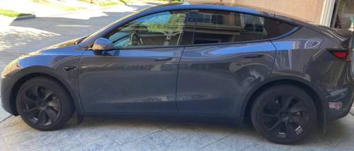 Customer photo review of TESPLUS 19'' Induction Style Wheel Cover for Model Y