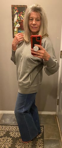 Customer photo review of Zen French Terry Sweatshirt (Sleet)