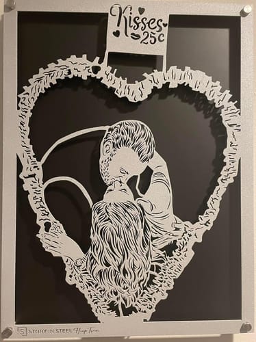 Customer photo review of Wedding Anniversary Metal Portrait