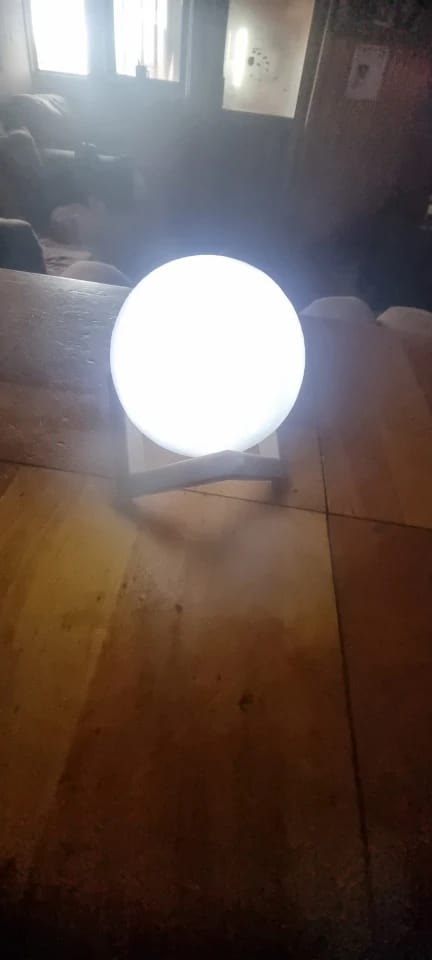 Customer photo review of Mystical Moon Lamp