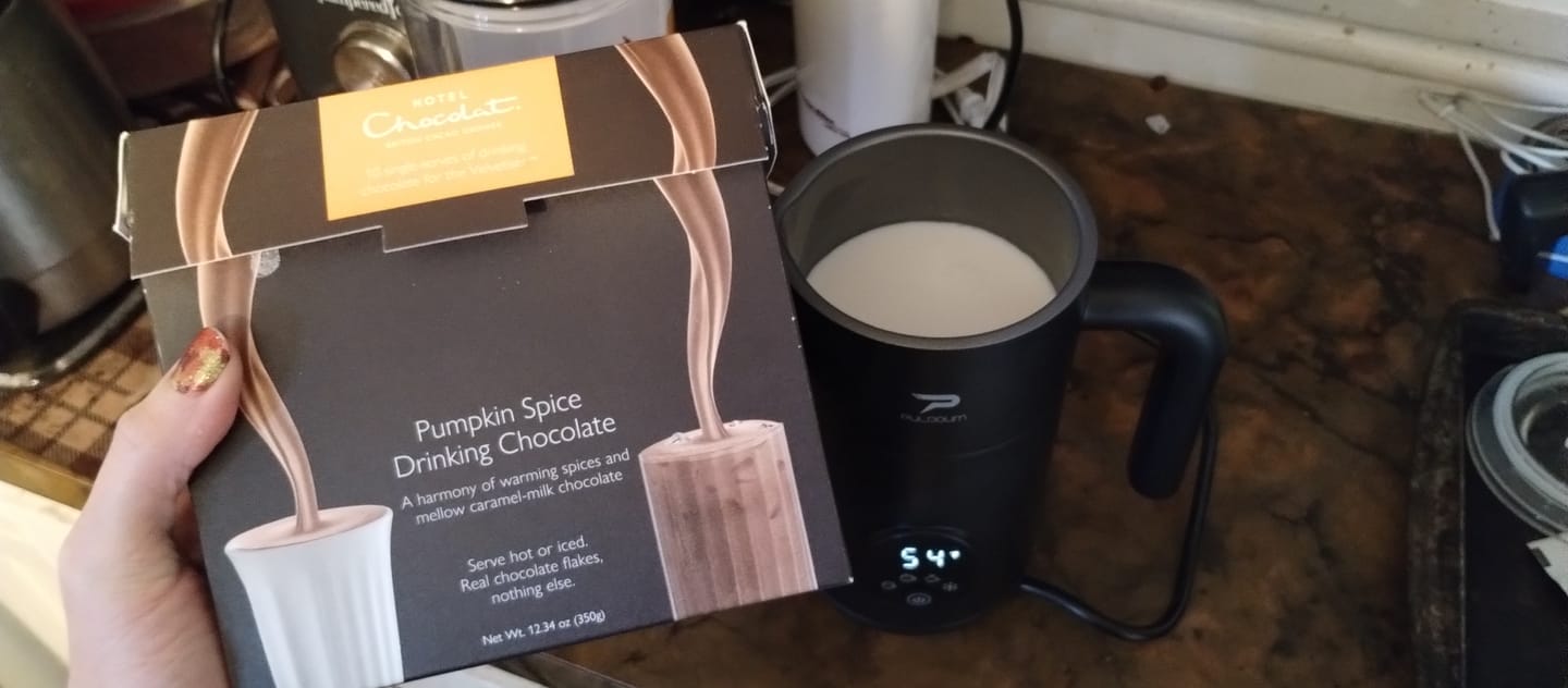 Customer photo review of Salted Caramel Hot Chocolate Flakes