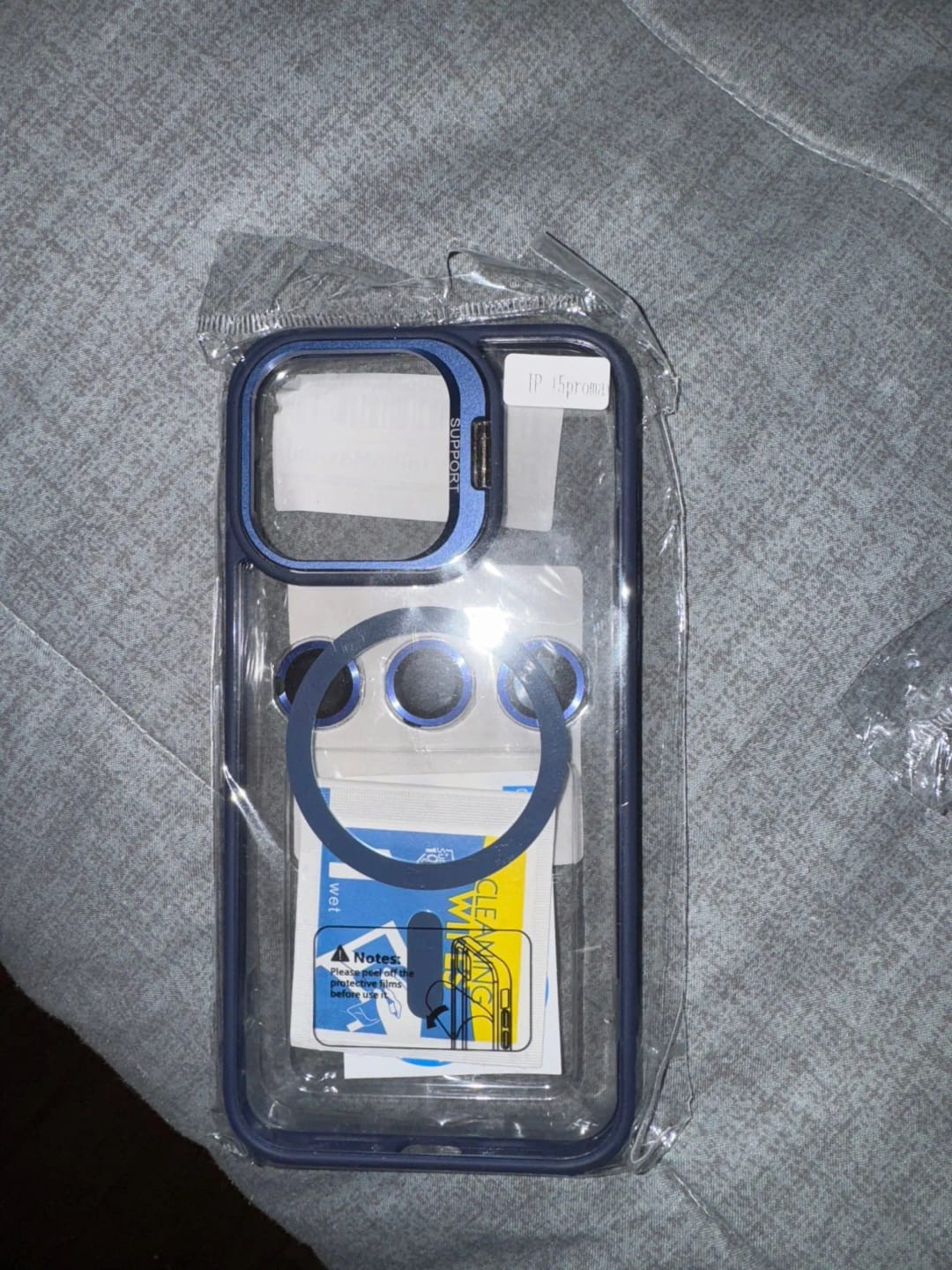 Customer photo review of LuxuryKase LK174 Magnetic Mag-Safe Stand Lens Protector Case Cover For iPhone 13 14 15 16 Plus Pro Max