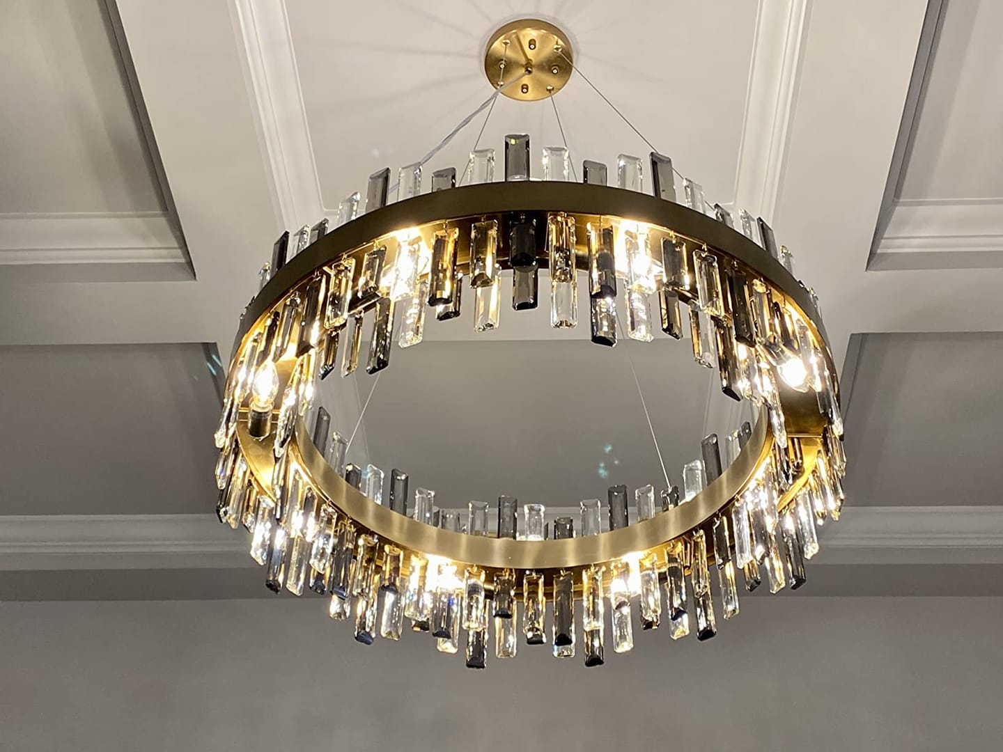 Customer photo review of WOMO Round Crystal Chandelier-WM2487