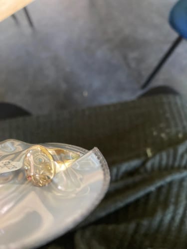 Customer photo review of Gold Moon Eye Ring