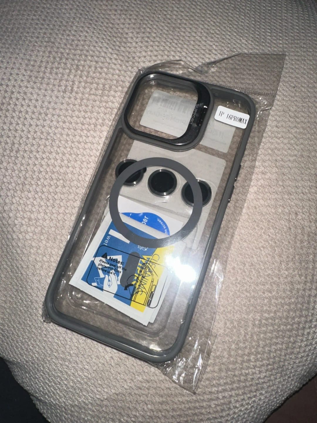 Customer photo review of LuxuryKase LK174 Magnetic Mag-Safe Stand Lens Protector Case Cover For iPhone 13 14 15 16 Plus Pro Max