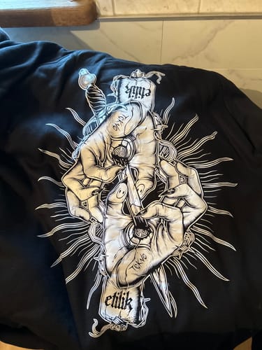 Customer photo review of Blind $uffering - Hoodie