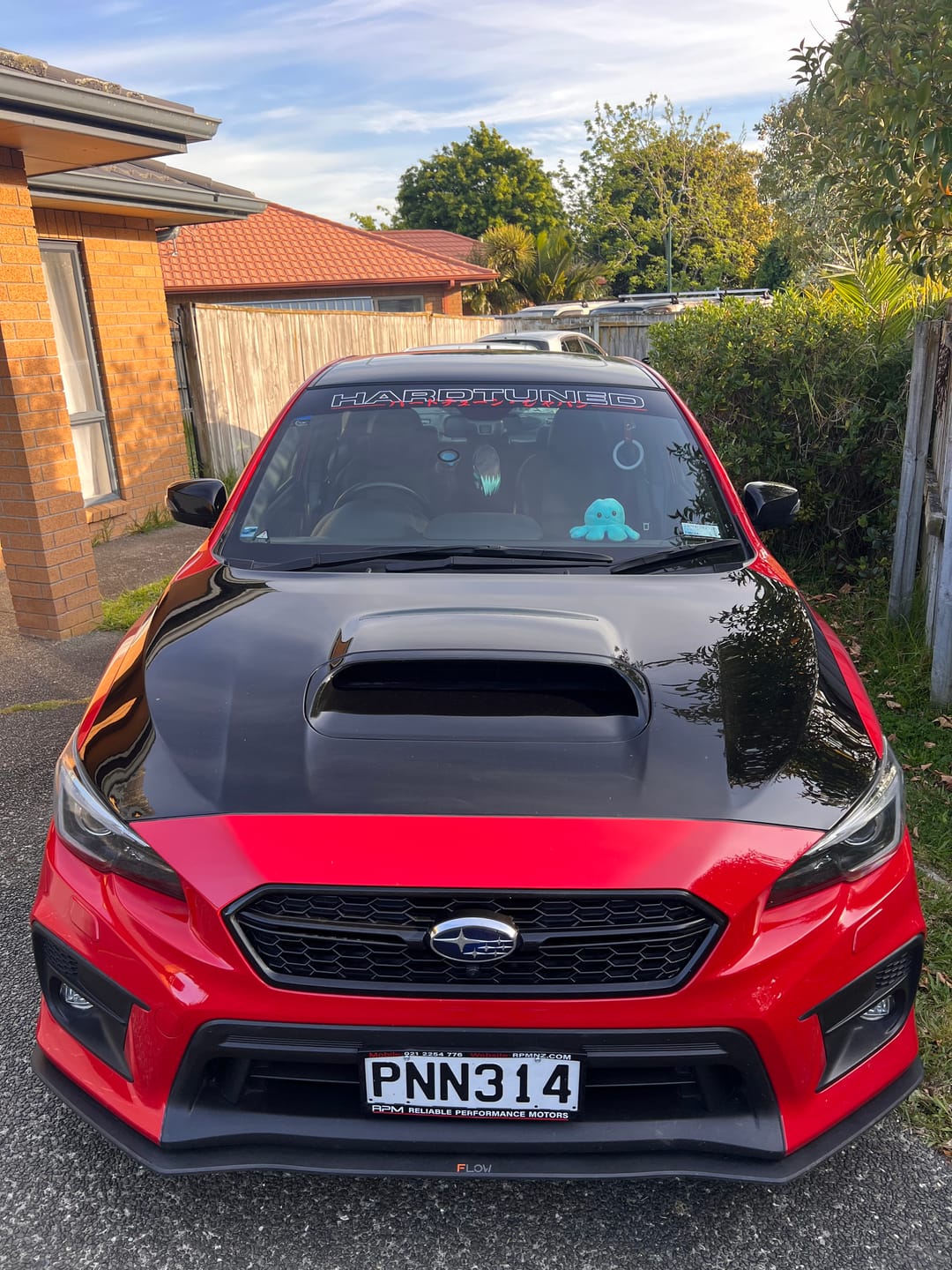 Customer photo review of Hardtuned Keyline Window Banner