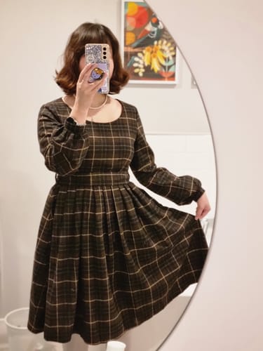 Customer photo review of Pleated Dress, Mod Dress 3179