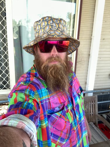 Customer photo review of Static Mens Half Button Workshirt
